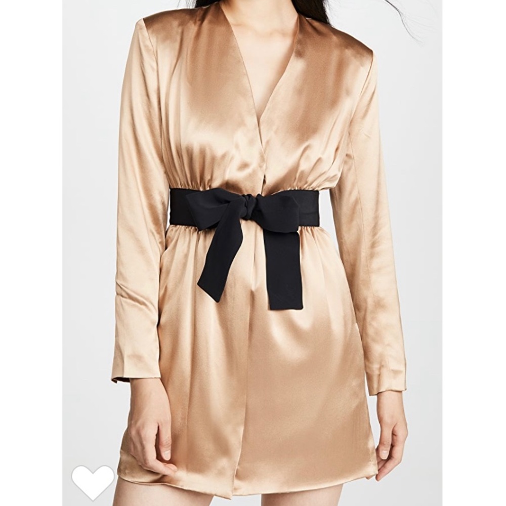 Fleur du Mal Built-in Sash Dress Silk Size 4 NWT